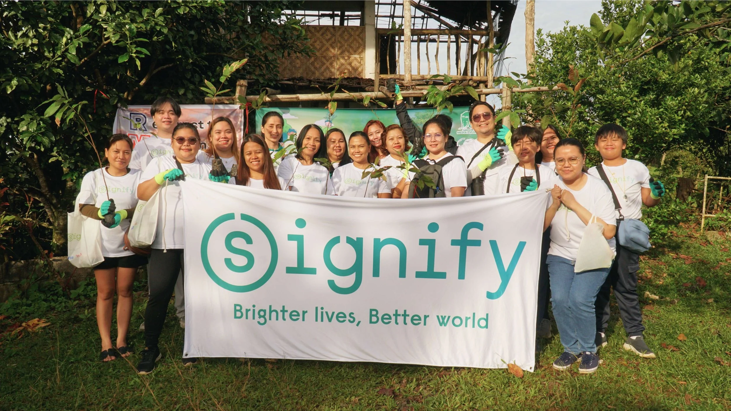 Signify Philippines embodies Bright Lives, Better World with tree planting activity in Rizal along the Sierra Madre foothills