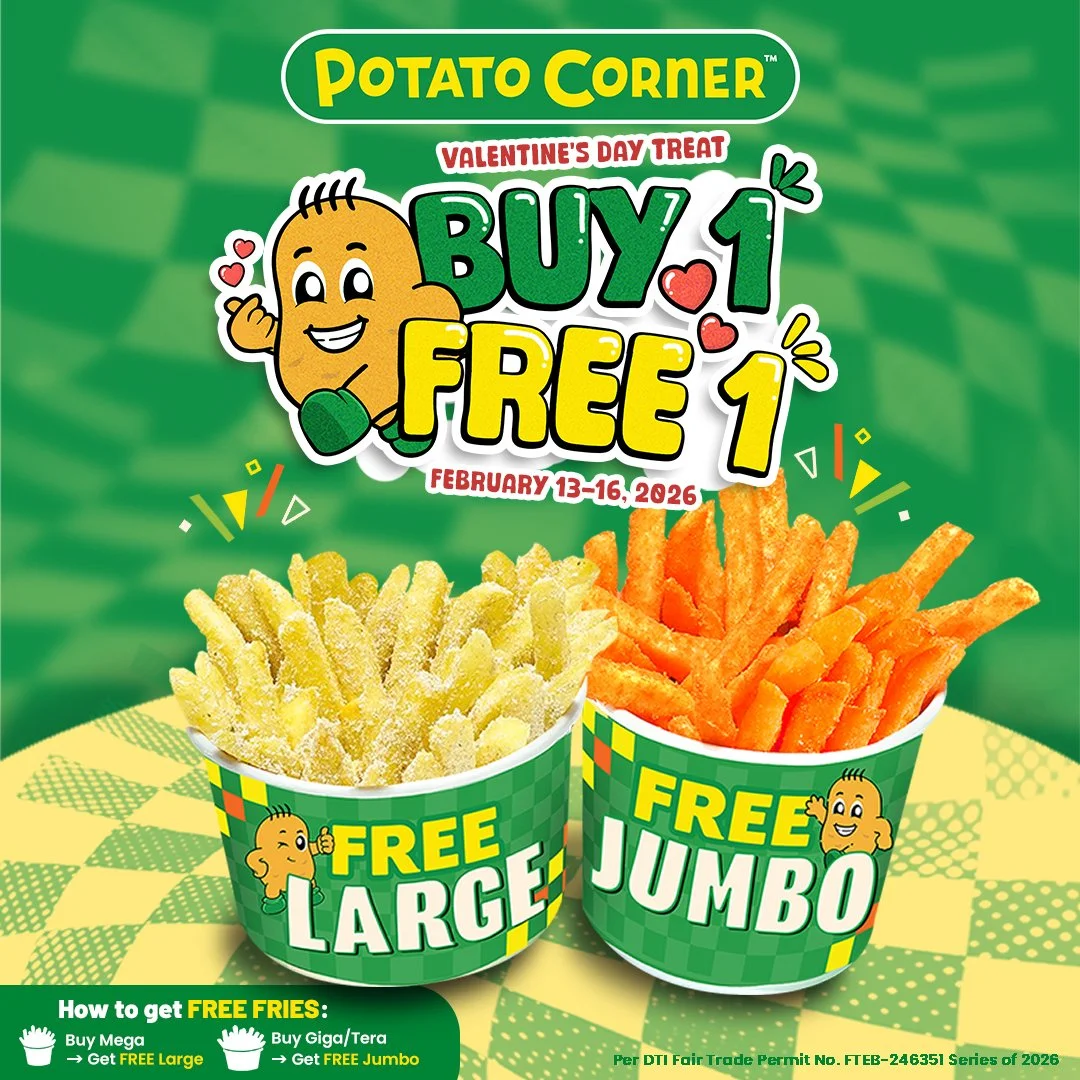 Celebrate Valentine’s with Double the Fries at Potato Corner 