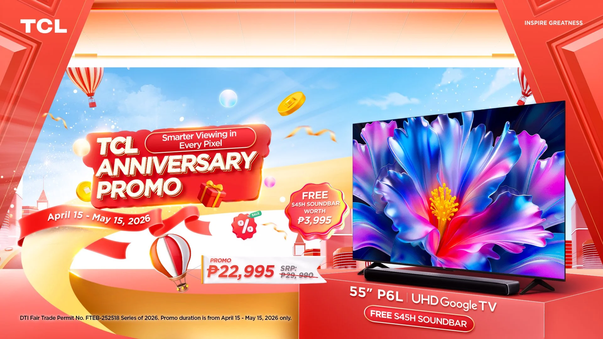 TCL Philippines Debuts 2026 A400 Series with Exclusive TV Promo   