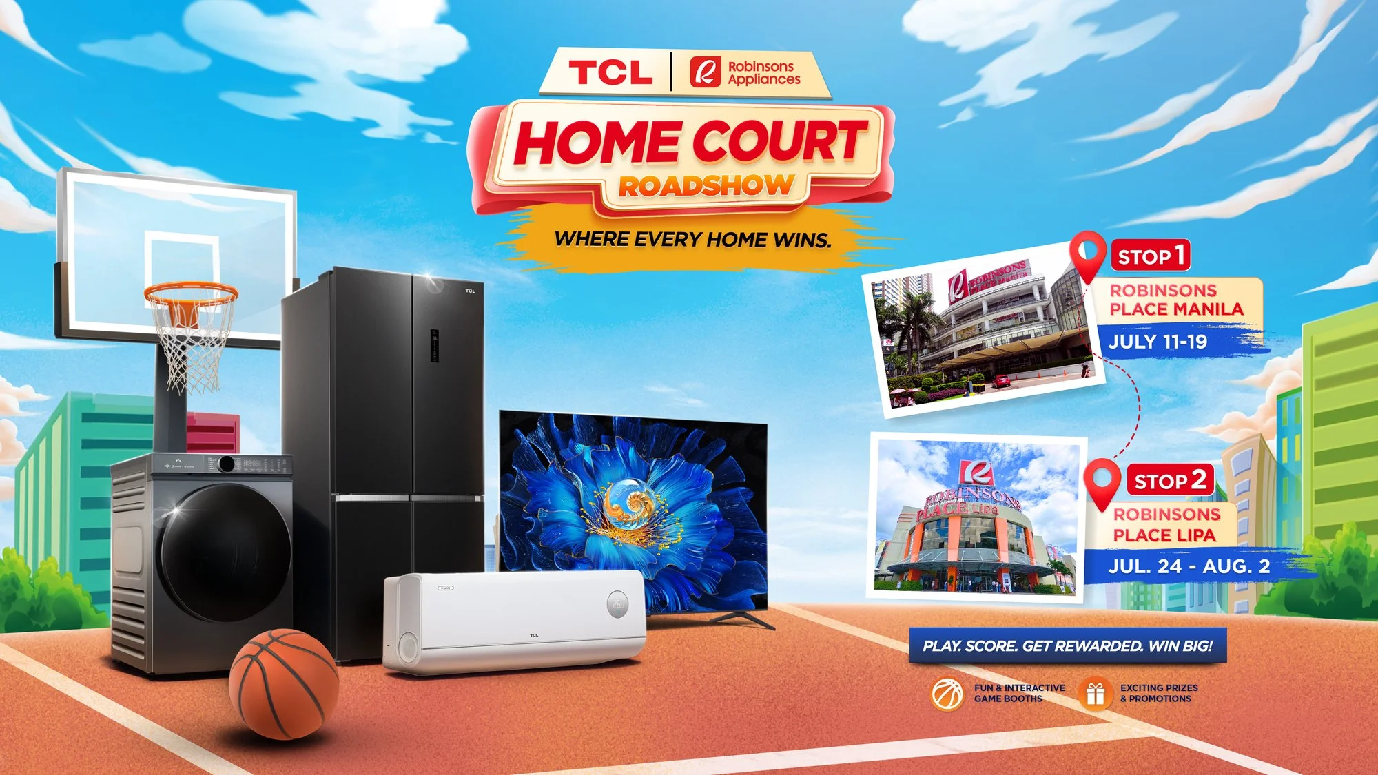 TCL &amp; Robinsons Appliances Launch the Fresh and Clean ‘TCL Home Court’