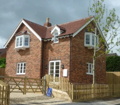 Traditional three-bedroomed new-build cottage in a Wiltshire village. This was a very difficult planning permission to achieve on an awkward site.