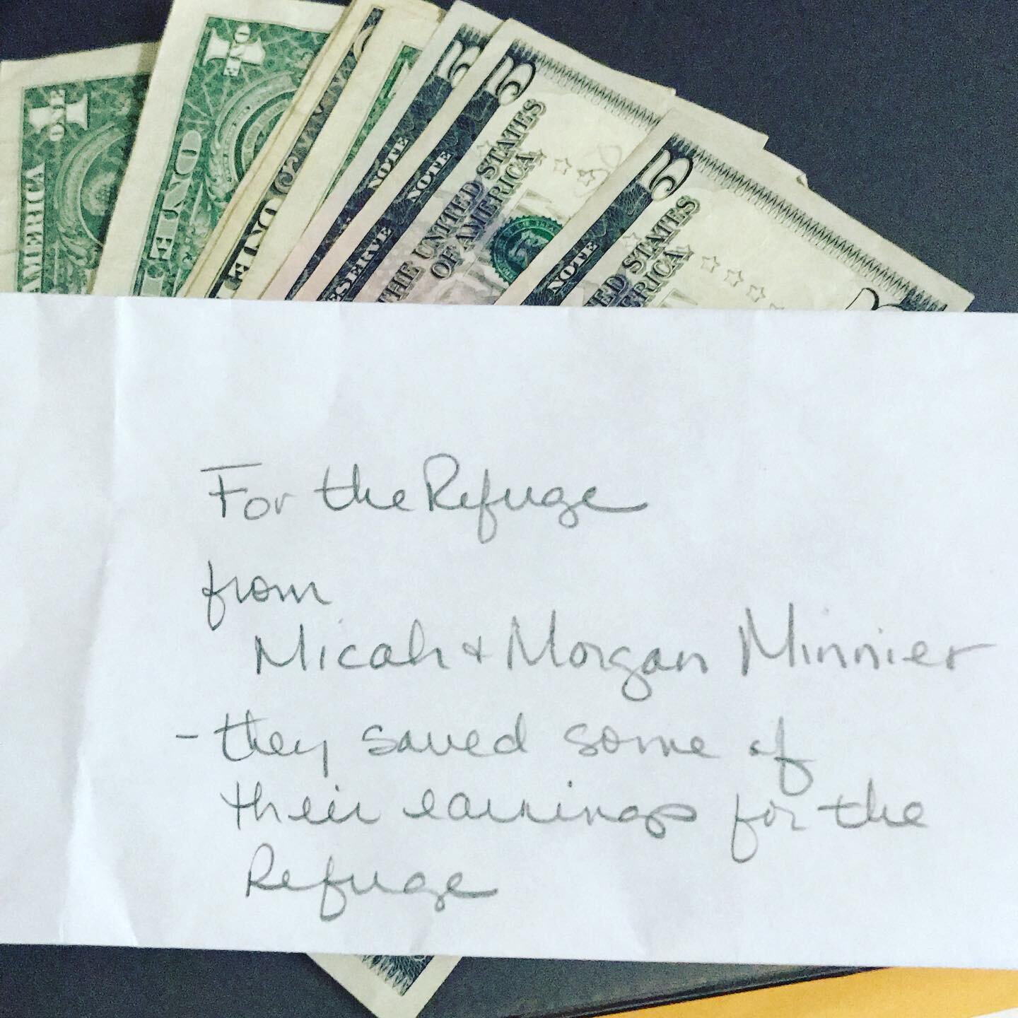 Little things that make us smile. God is still at work. Thanks Morgan and Micah! @minnier