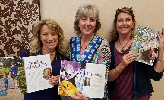 Me in the middle, surrounded by amazing talent -- Heidi Proffetty (on the left) and Libby Williamson (on the right). 