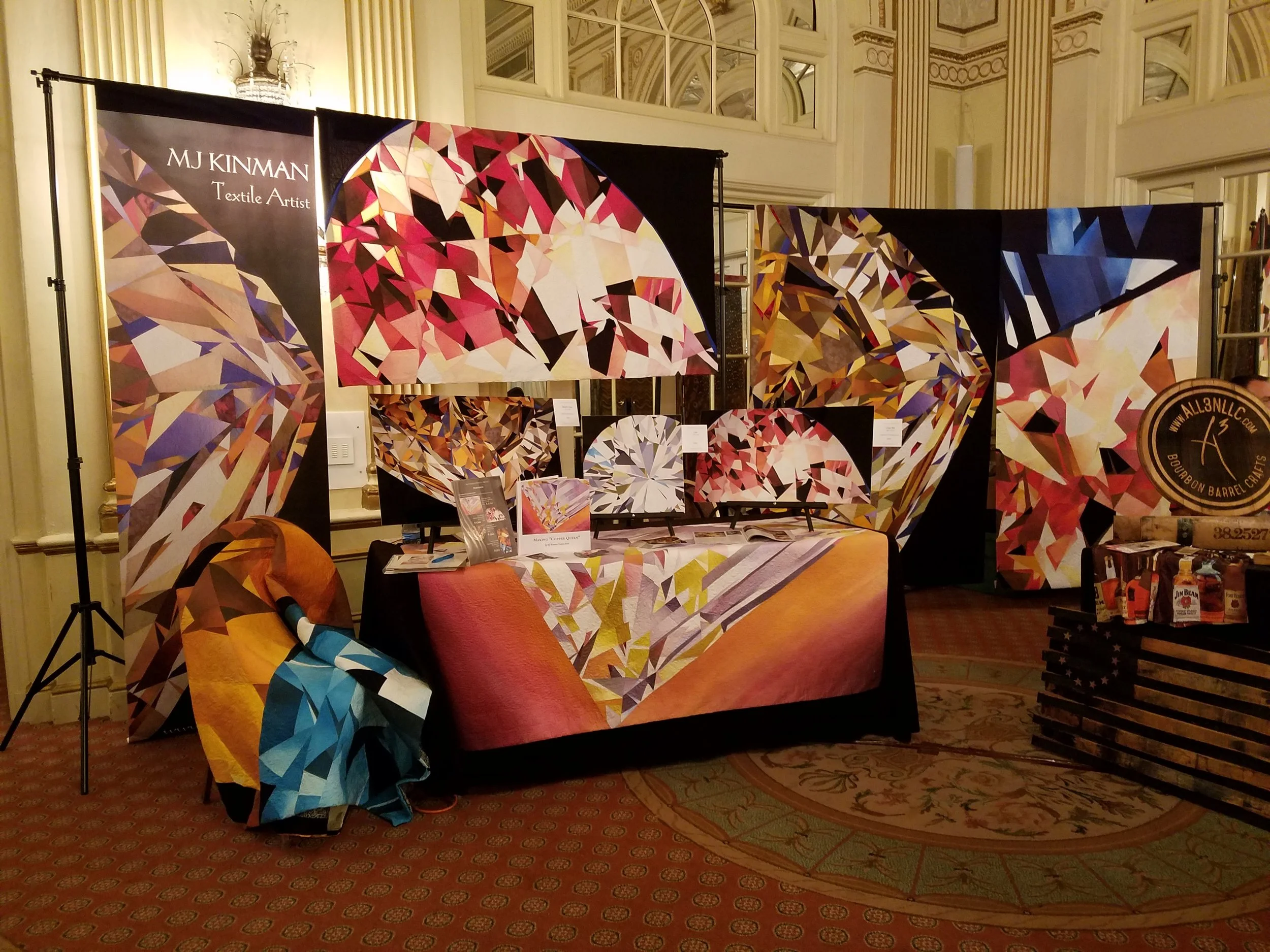 My Bourbon diamond display at the August 2018 Bourbon Women Association's "sip-osium"