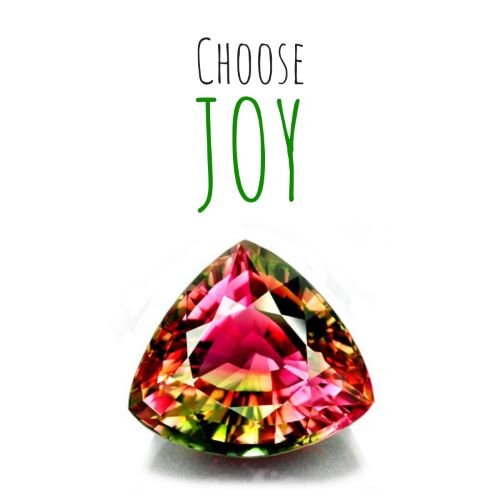 Choose Joy colorful gemstone