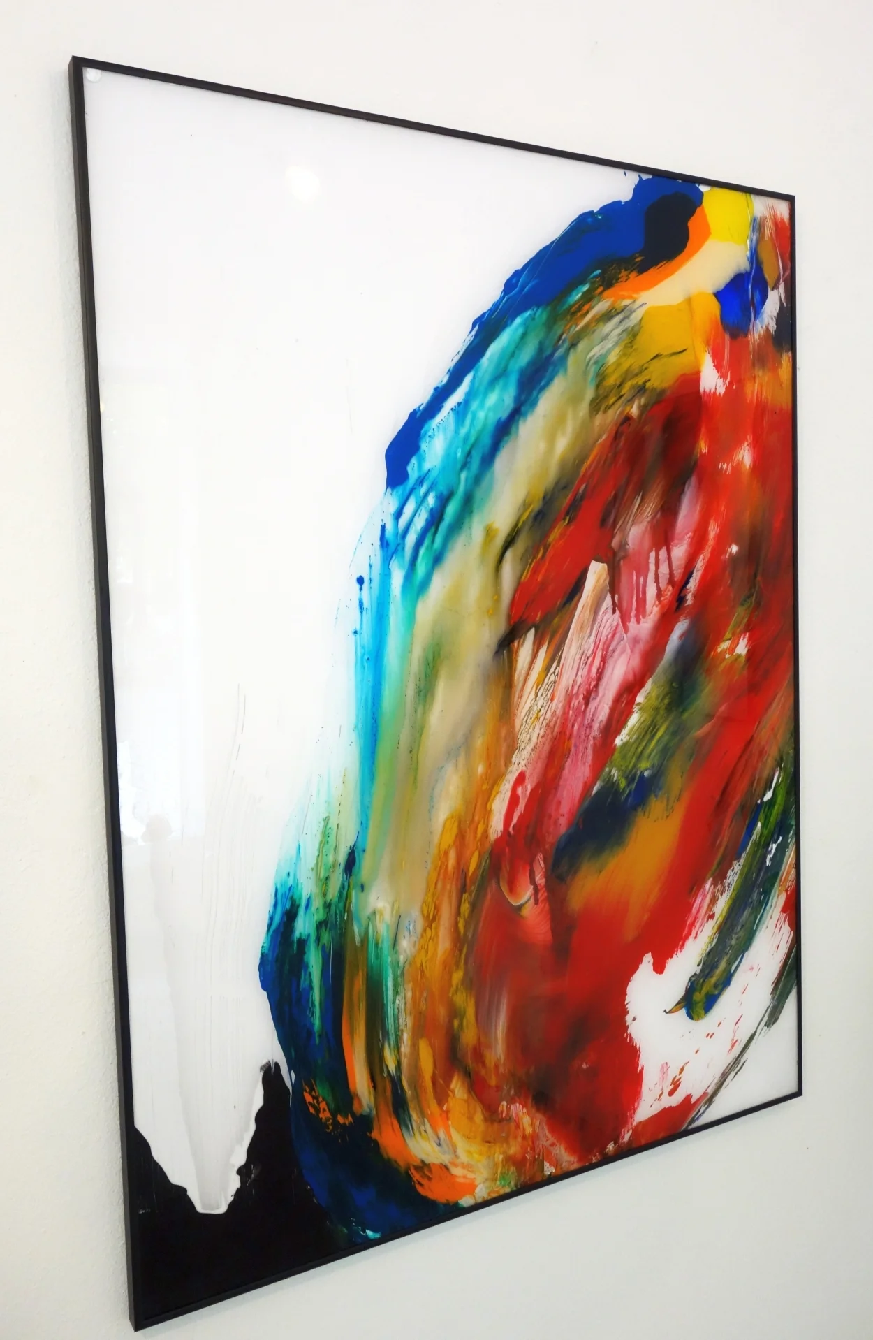 Painting displayed at ‘Dissolve in Cosmos’ exhibition 2017, at Blaa Galleri.