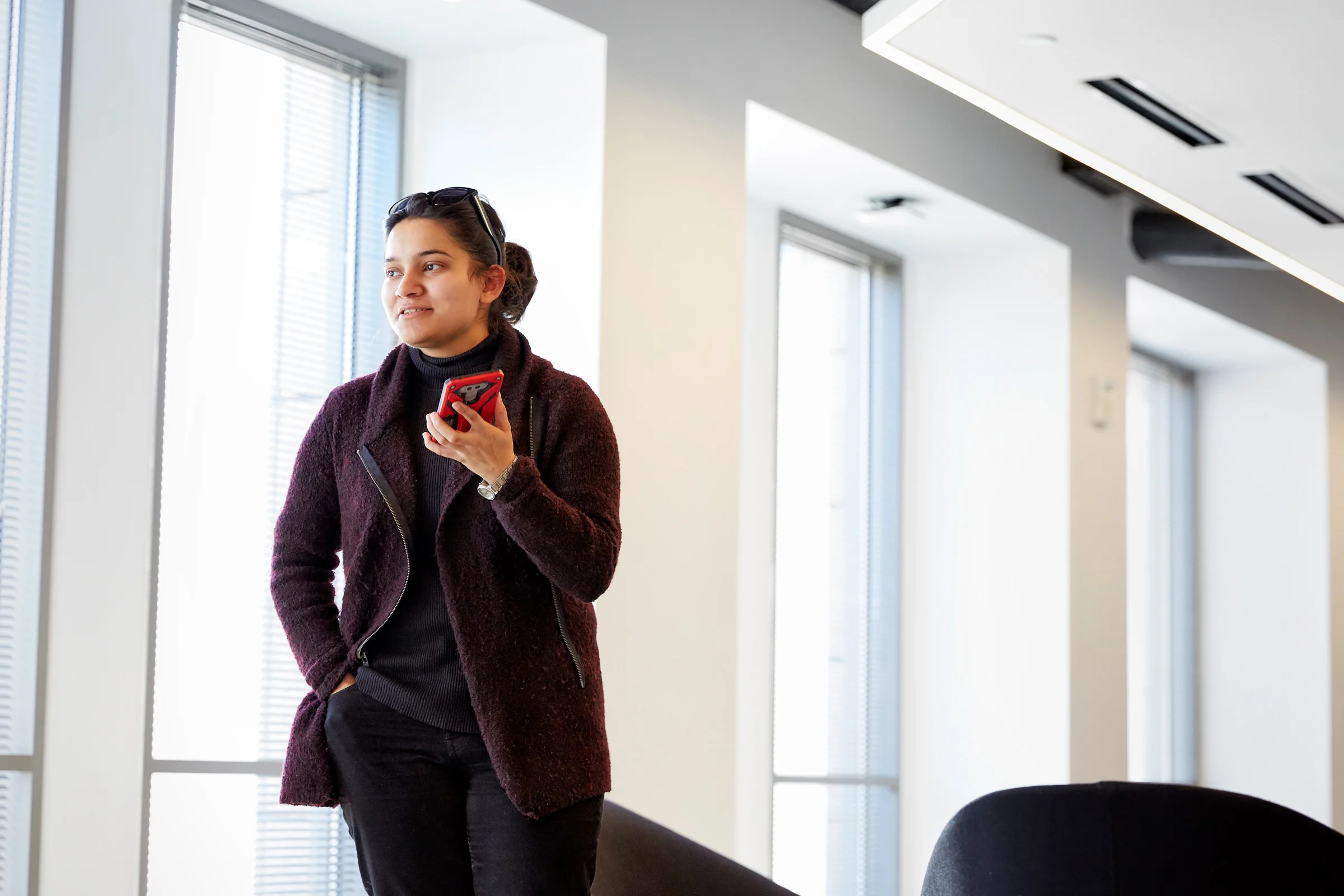  Jia Naqvi, student at Northwestern University in Qatar, interning at the Washington Post in Washington, D.C. 