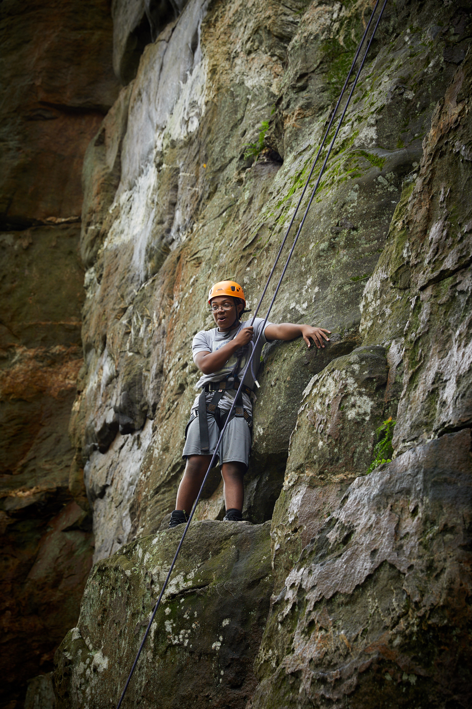  St. Paul School at Outward Bound course at Shaffer Rock, Michaux State Park, PA. [image © Matthew Rakola] 