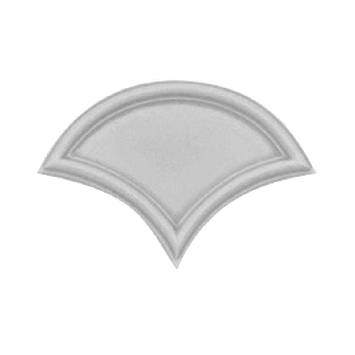 4 7/16" x 6 7/16" Bordered Fan