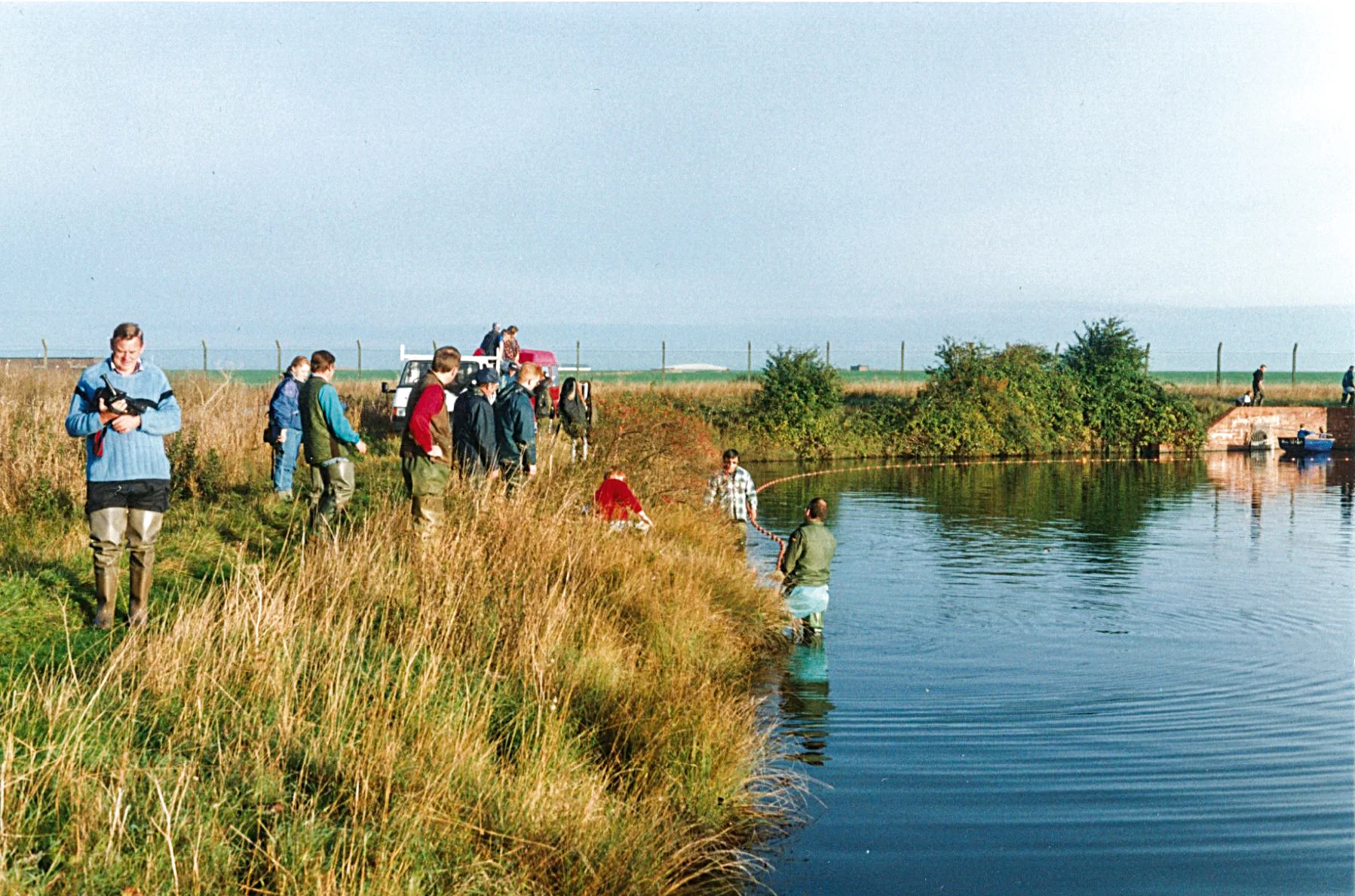 Harvesting carp stocks from Airfield Pool during the mid-90s