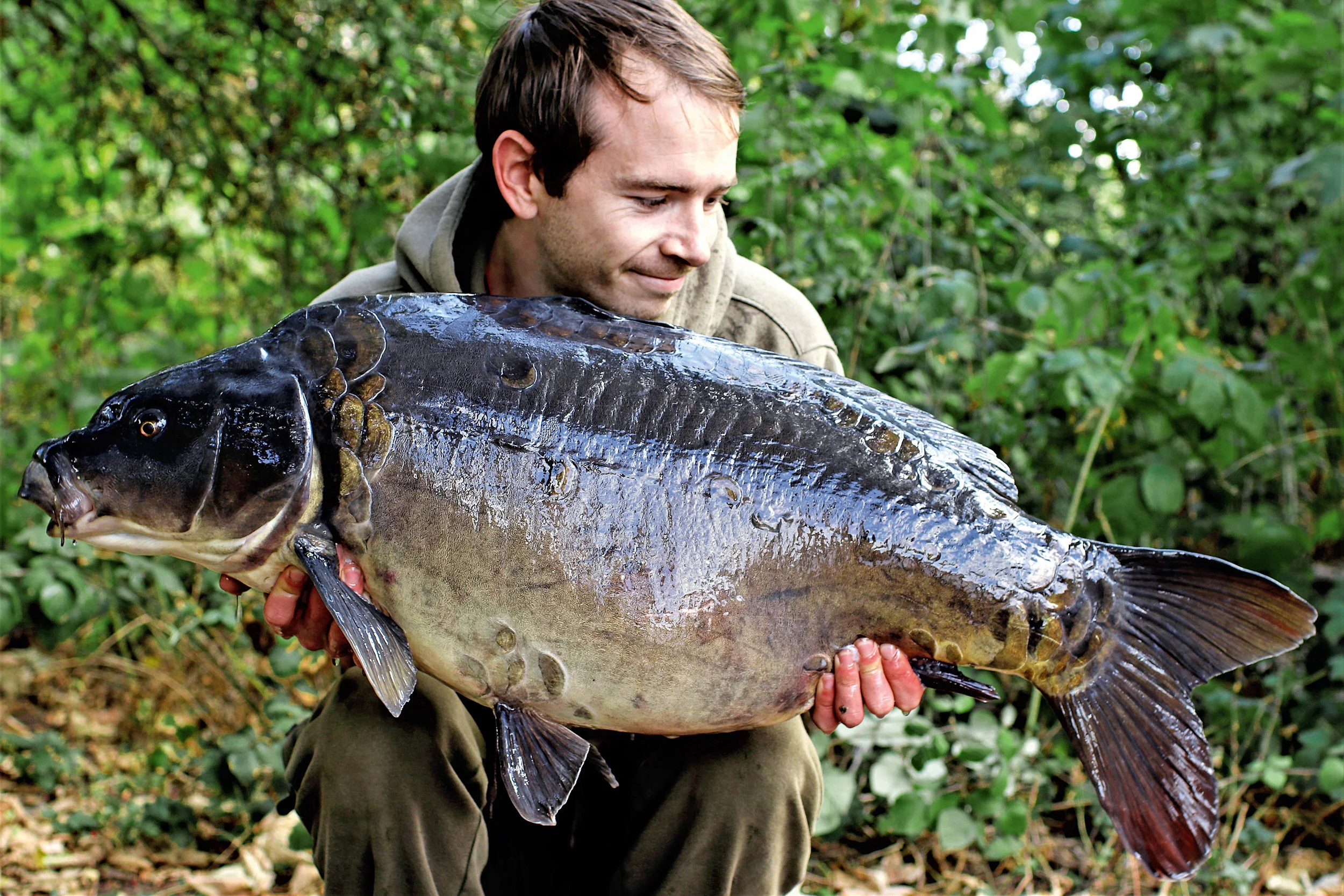 PIC 17- A deep, grey looking mirror, which is another superb stocked fish to make this lake promising for the future.jpg