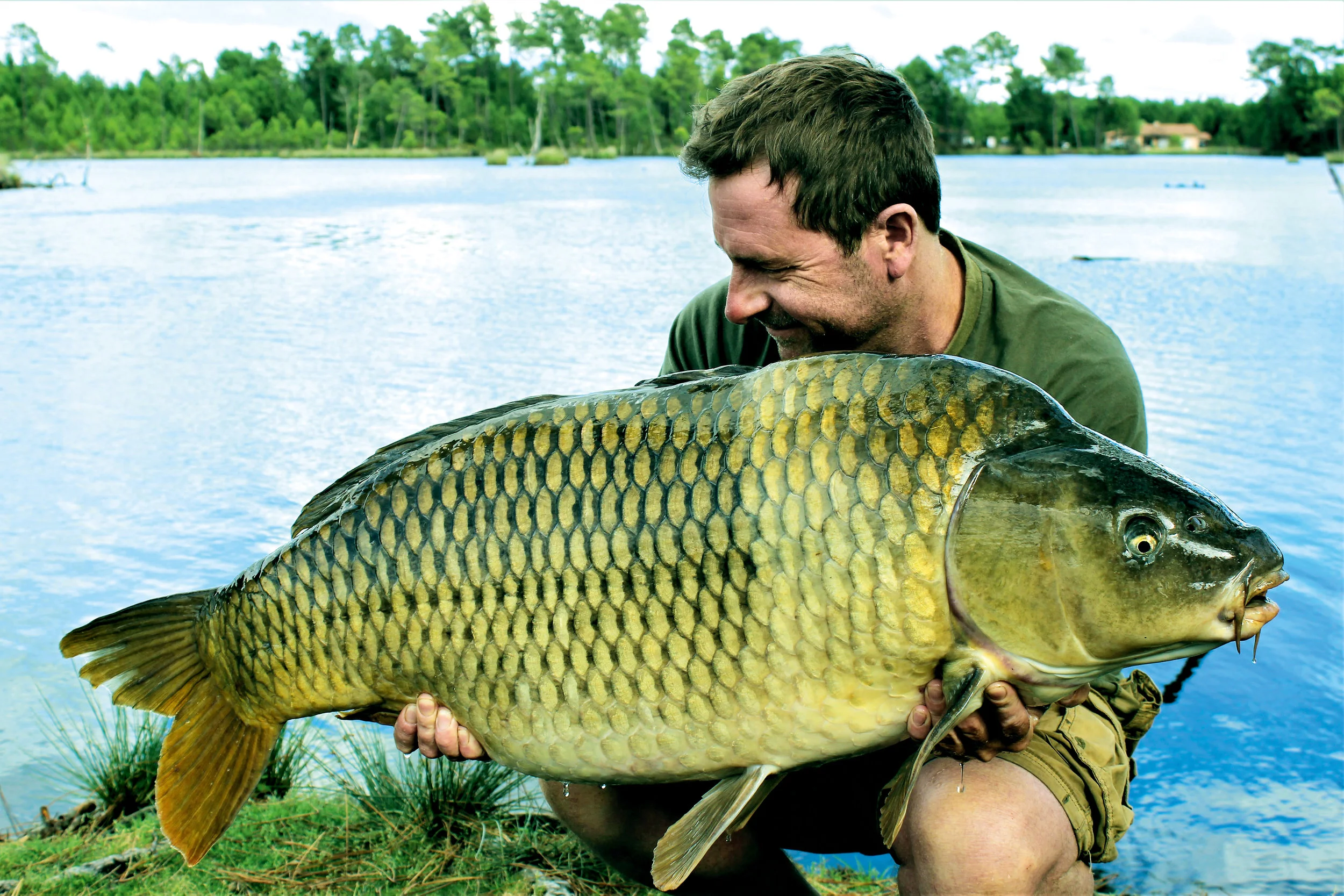 This large common carp from Rainbow Lake was caught as a result of incorporating salt into my baiting strategy on a recent overseas trip