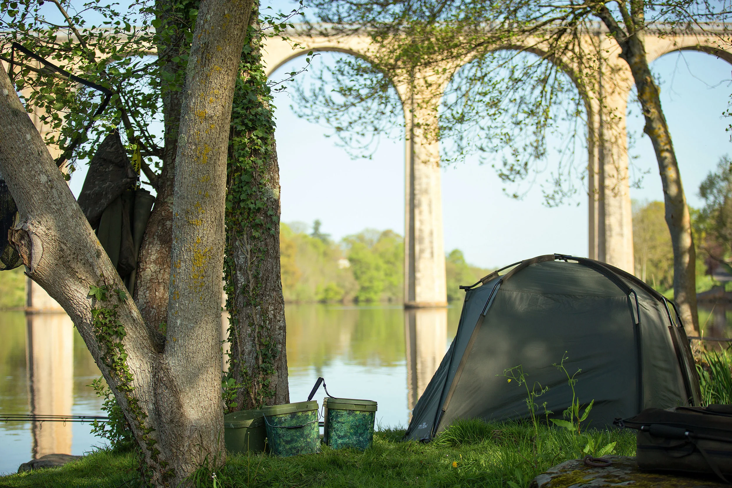 Our base for the assault on the river had a backdrop to die for