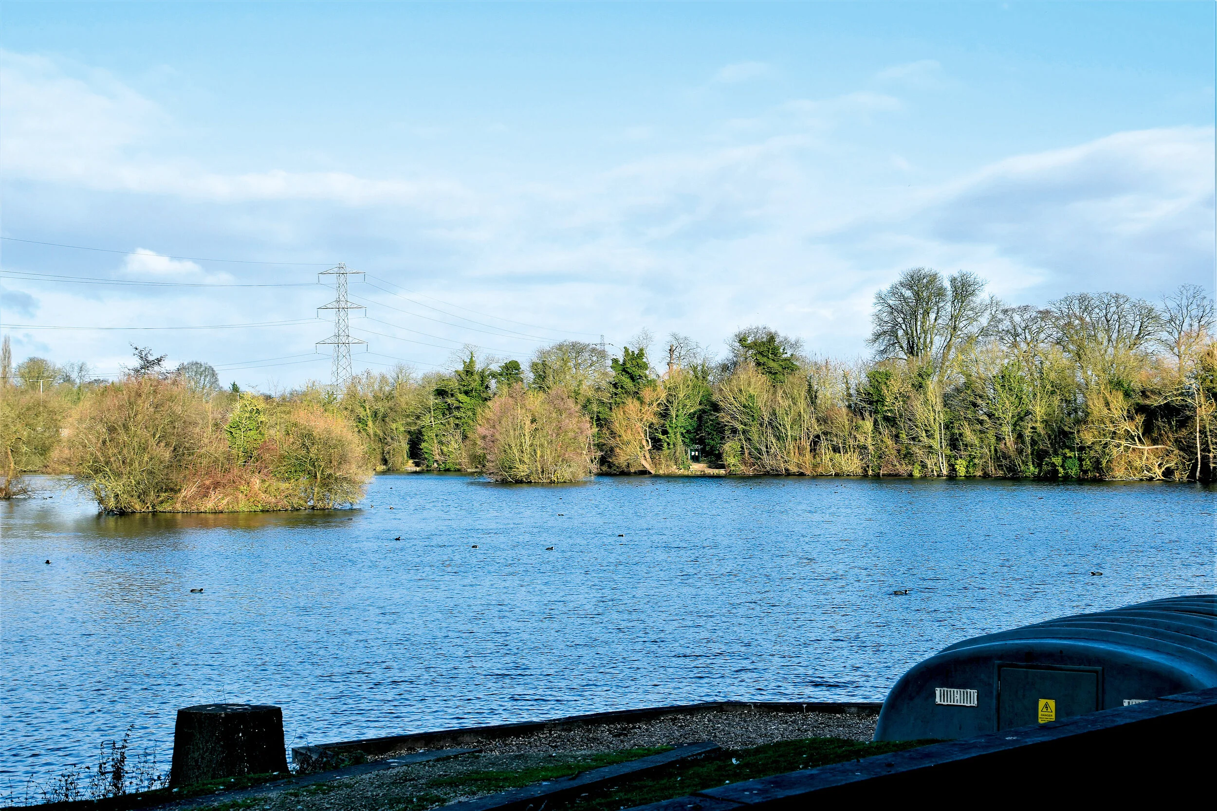 The view back toward Ford Lane from the tackle shop