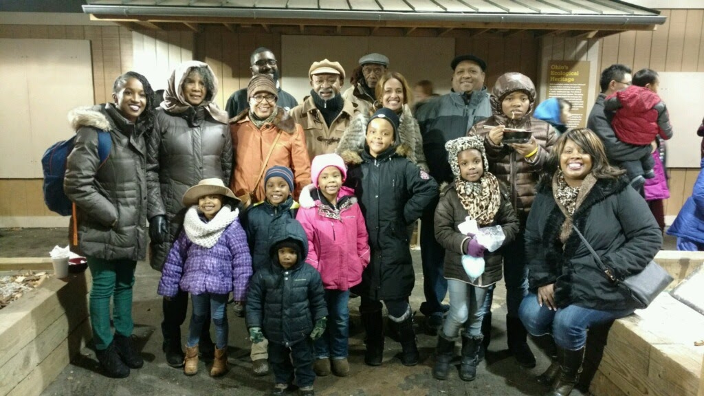 half of my blended crew at the chinese lantern festival on christmas eve