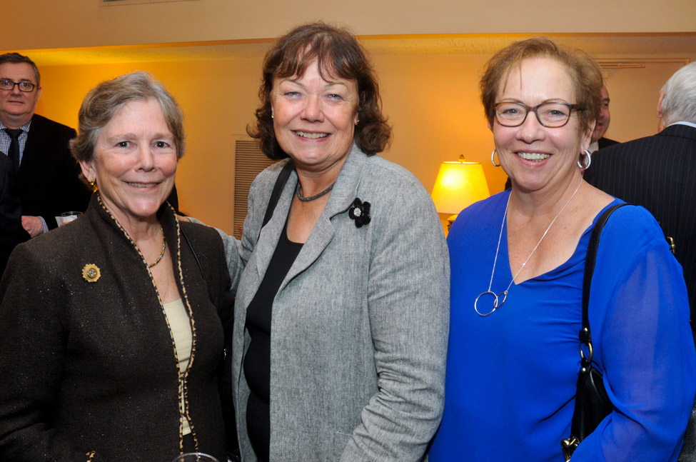   Barbara Evans, President James Lenox House Assoc., Nicky Heryet of Avison Young, and Fran Condon both JLHA Board members.  