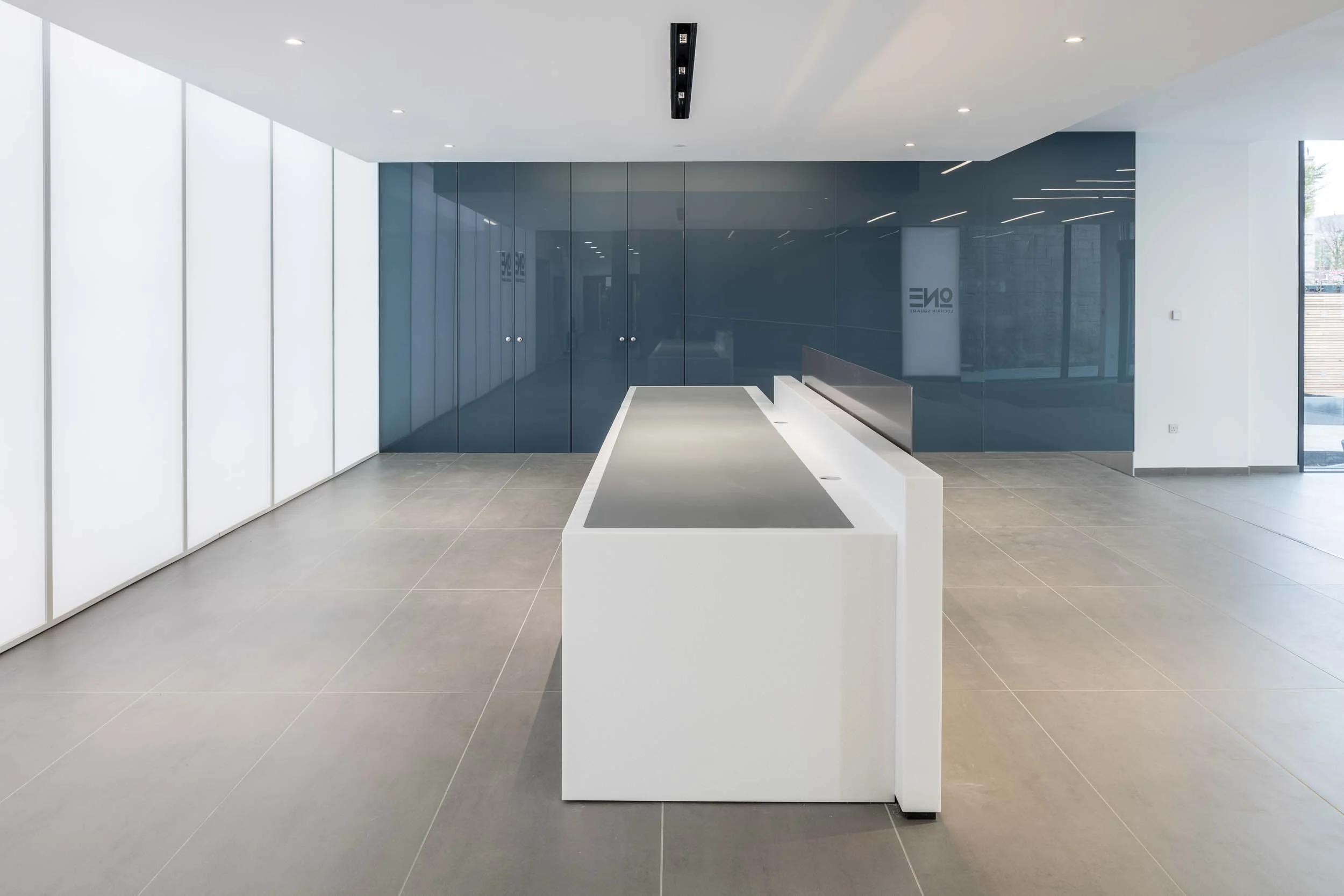 Reception desk @ 1 Lochrin Square Edinburgh