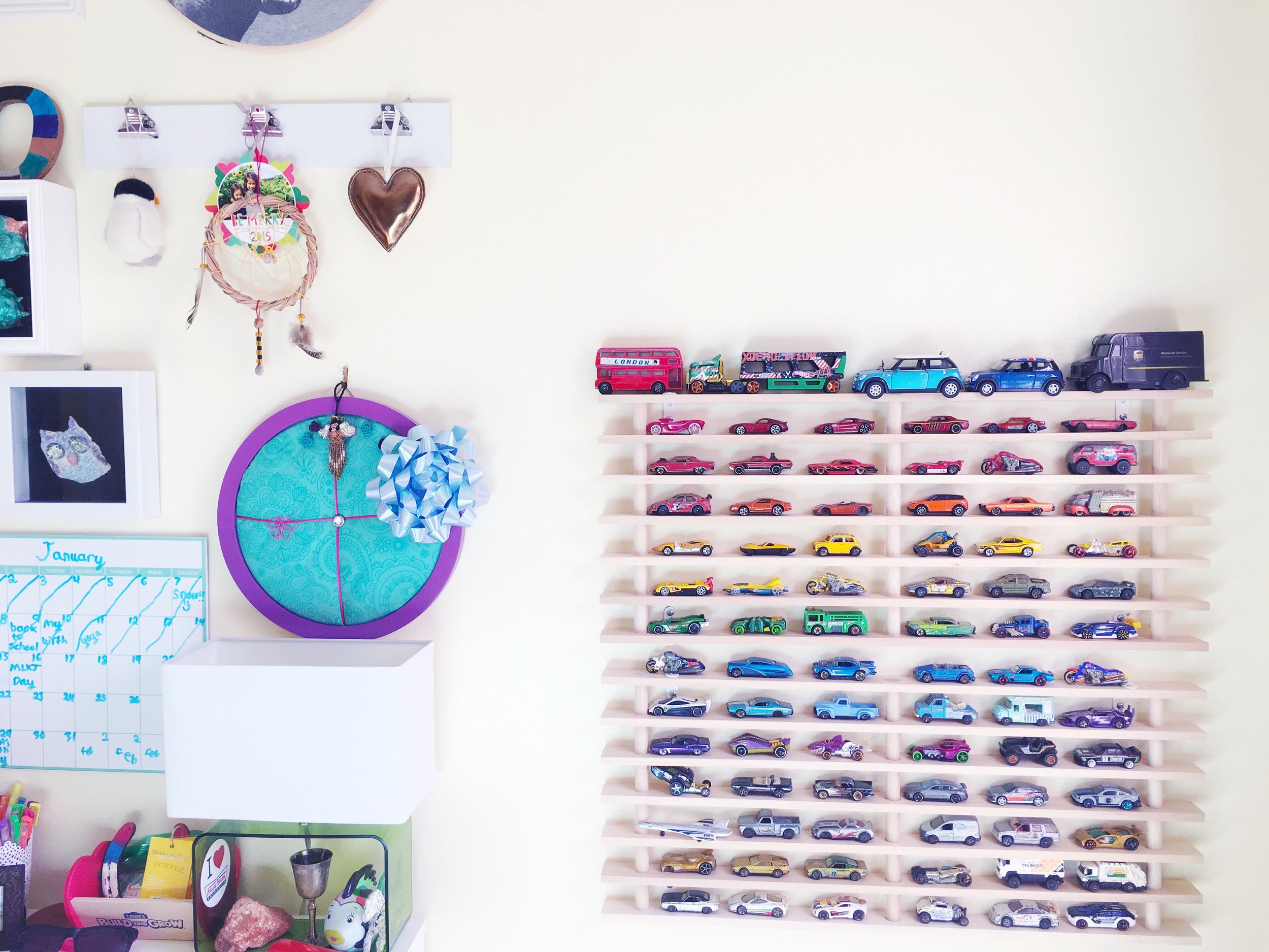 Mum reveals how she stores son's toy car collection using £6 magnetic strips  - and now he 'loves tidying them away' himself