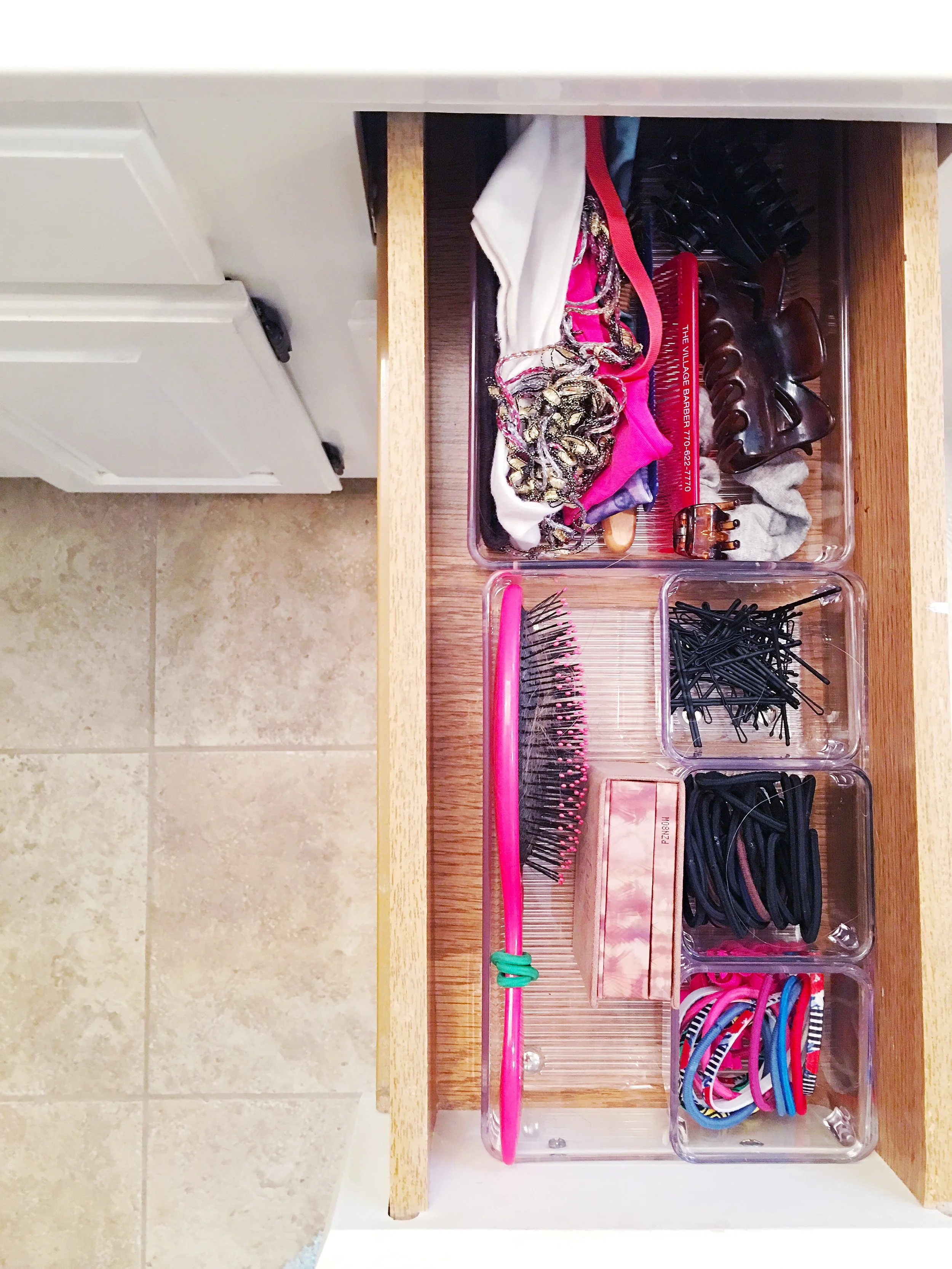 Organized Simplicity Client Spaces Bathroom Cabinets