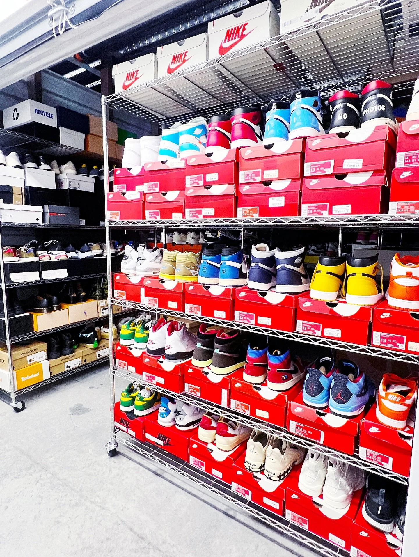 ALL THE SHOES⁣
⁣
When the collection is so large that the 10,000 square foot home can&rsquo;t house them, we set up a personal Foot Locker for our client to shop from. Just another days work 👟⁣
⁣
⁣
⁣
⁣
✨ Atlanta&rsquo;s leading professional organize