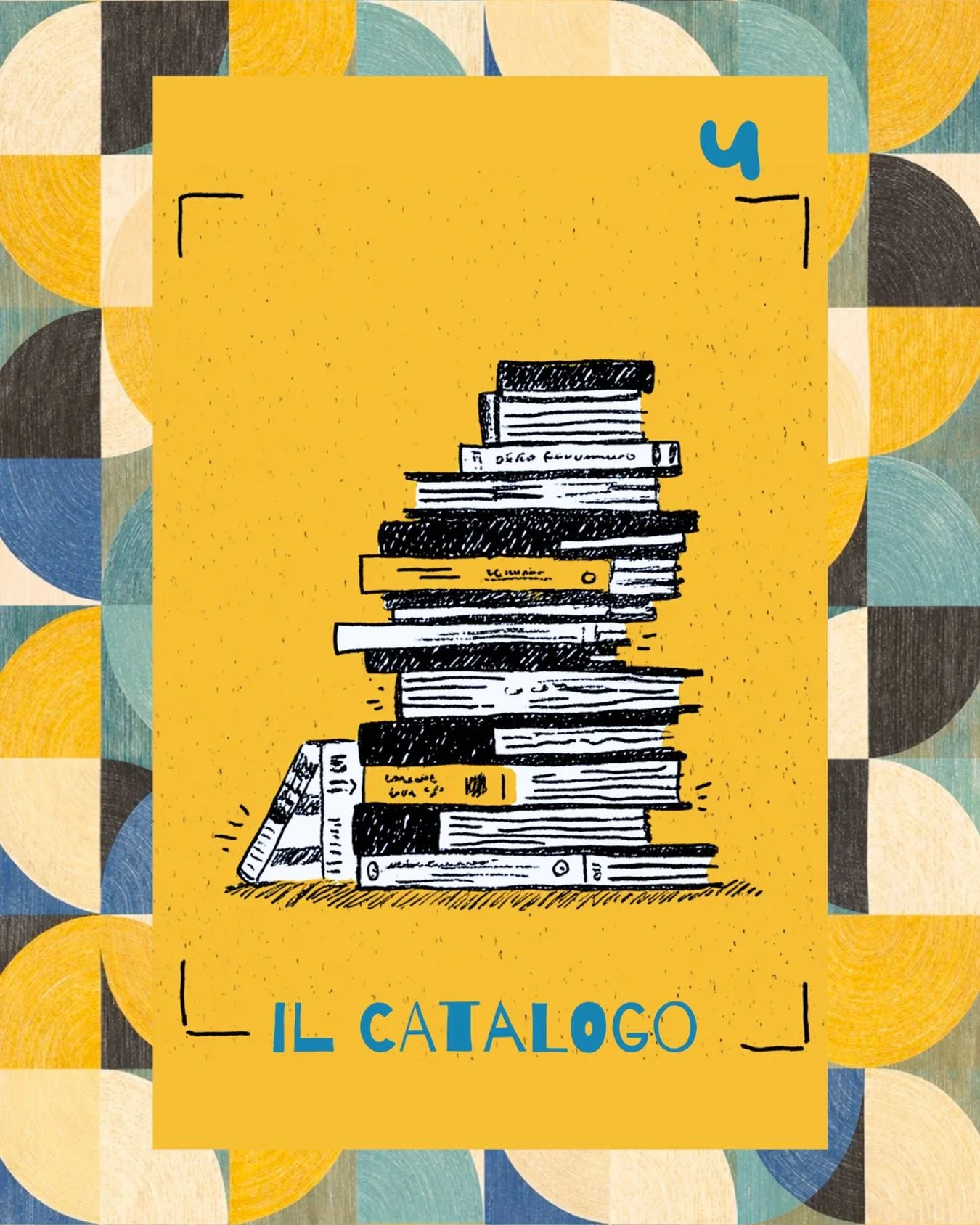4. Il Catalogo

Da soli non siamo niente.
Intorno a noi,
come un sistema stellare
con le sue orbite
e i suoi campi gravitazionali,
muove il Catalogo:
perch&eacute; ci sia un libro,
serve che ci siano anche
tutti gli altri.

Il Catalogo editoriale ti 