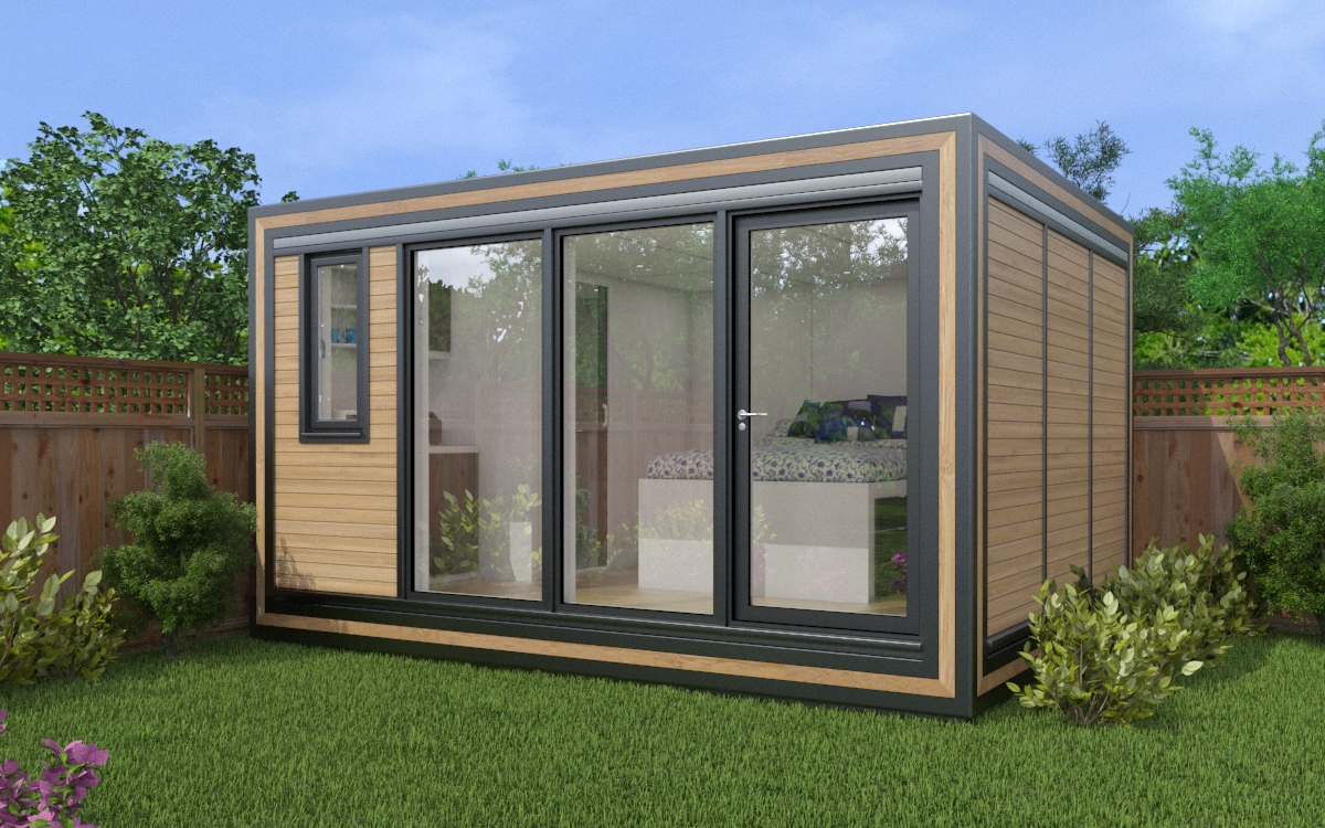 Explore the Zedbox 430 small garden house. Self-contained garden annexes from just £26,000