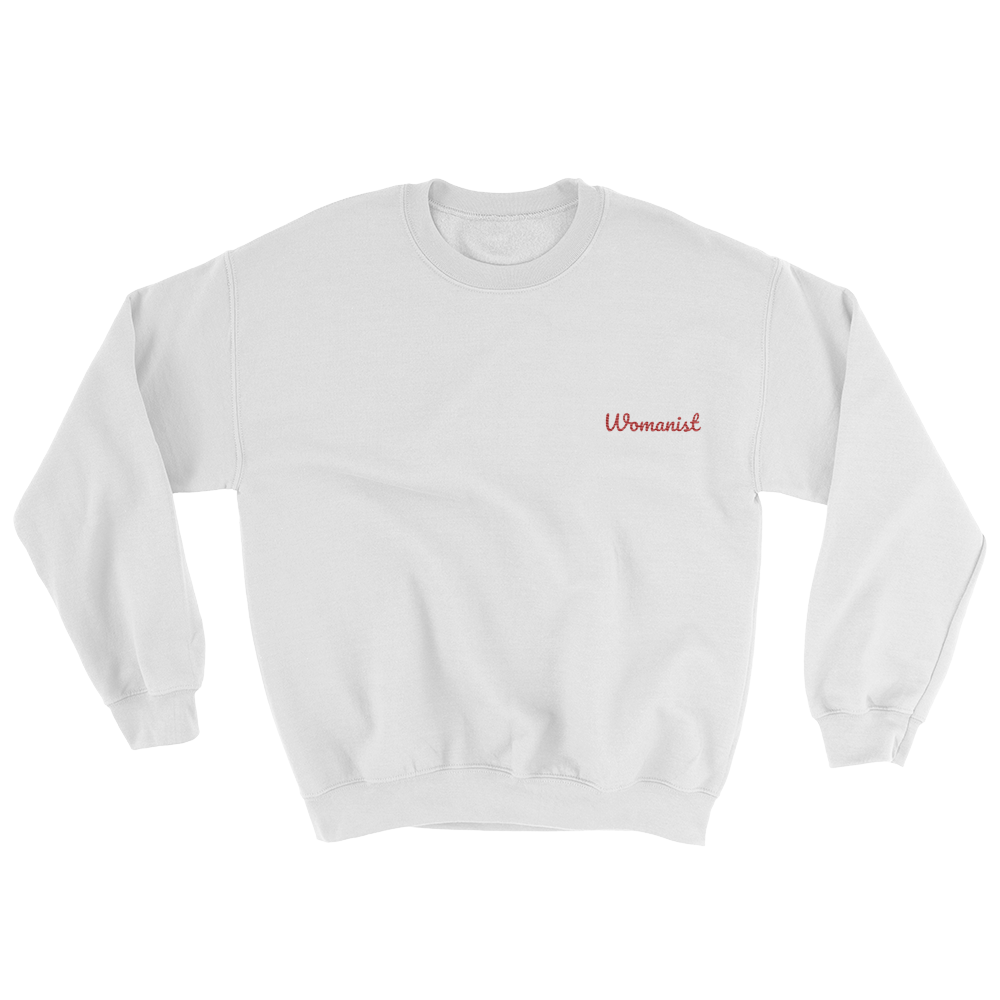 red and white crew neck