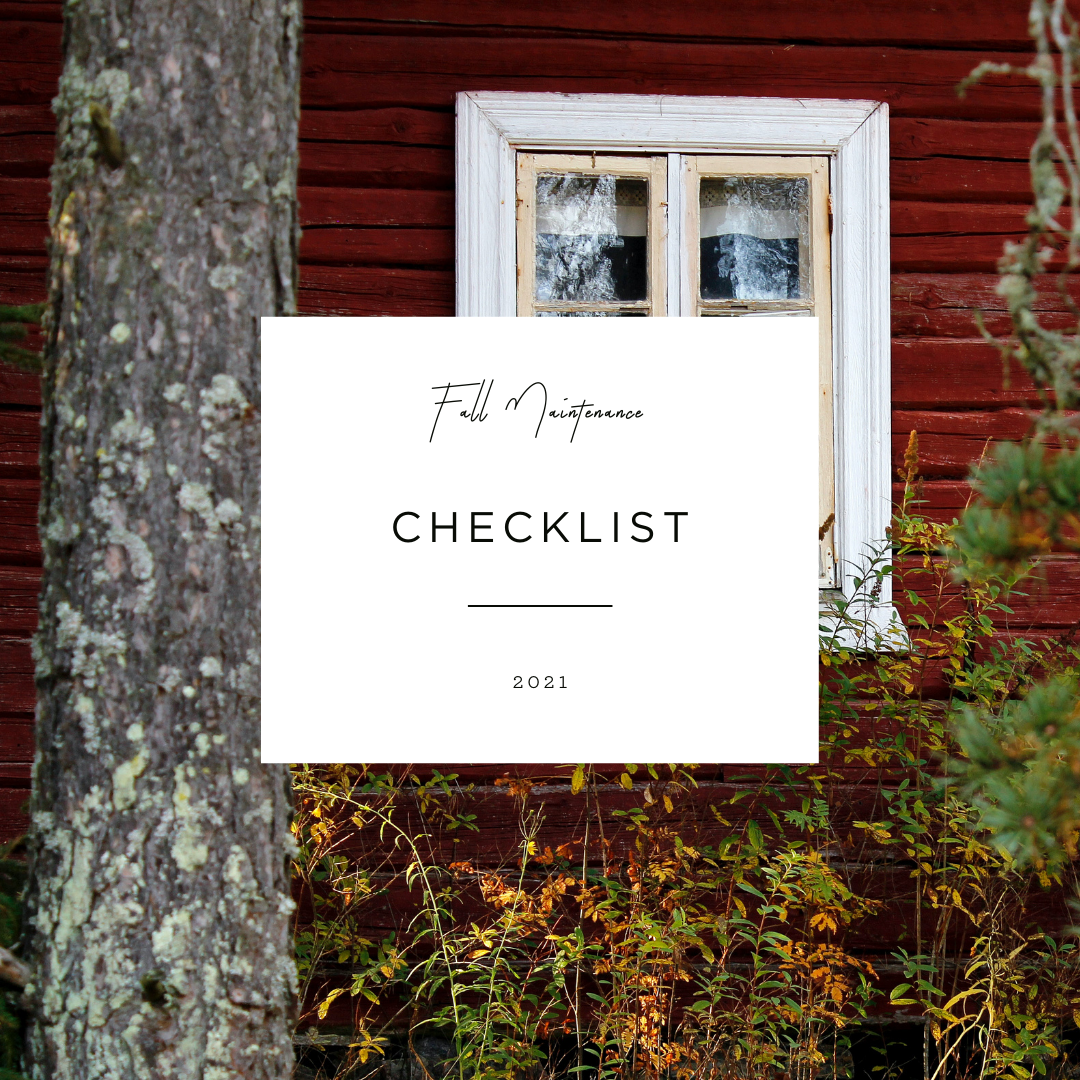 2021 Fall Maintenance Checklist