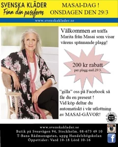 Passa på att inhandla dina vårkläder med vårat erbjudande ! Gilla och dela oss på Facebook för ytterligare rabatt!