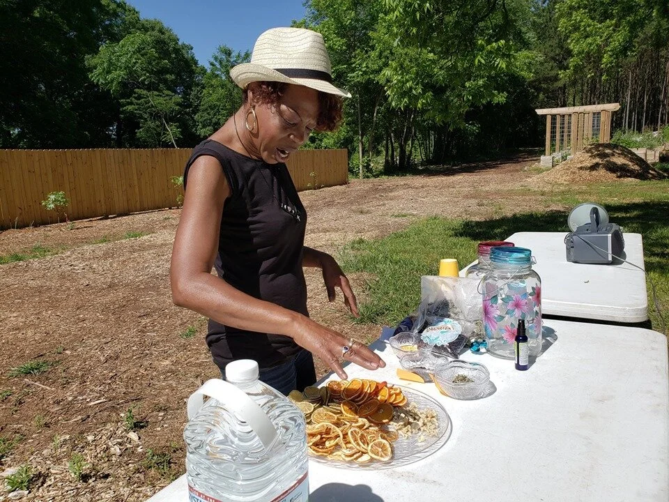 Community Liaison and Herb Steward: Celeste Lomax: Clomax@treesatlanta.org , Trees Atlanta