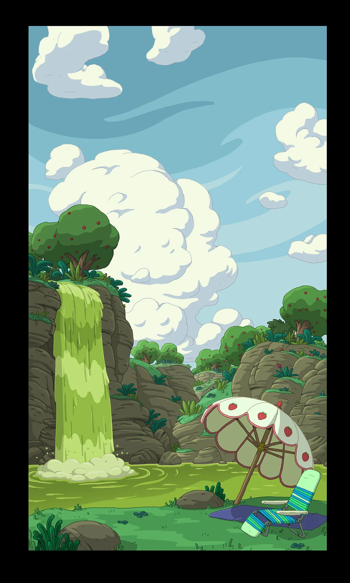 apple flavored waterfall
