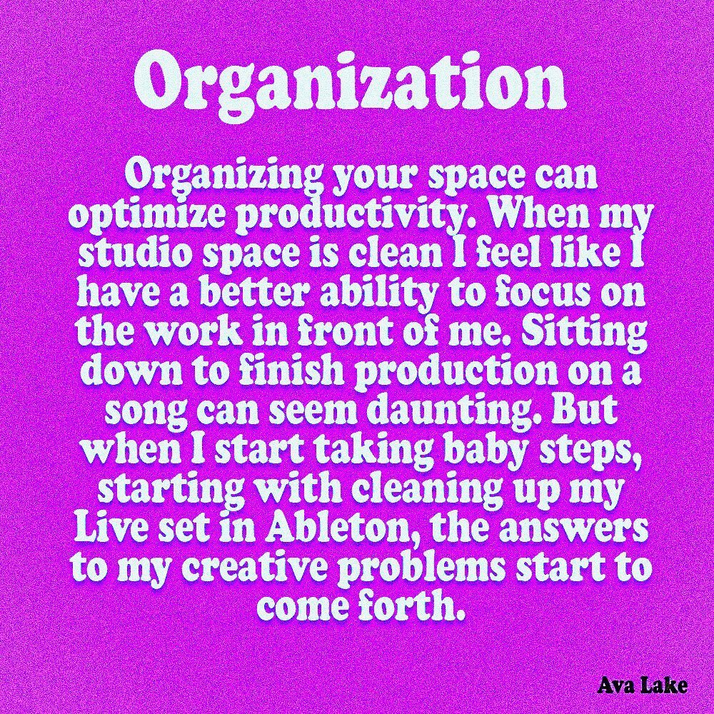 Organize to prioritize