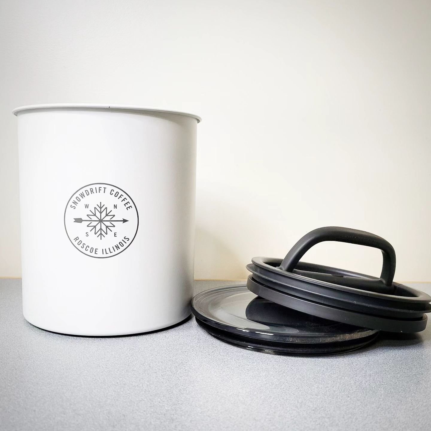 New Merchandise Now Available!

These 1 Kilo Airscape canisters are a great way to keep your coffee fresh when buying in bulk. Perfect for those who buy 2lbs at a time!

We've added a Buy Merch tab on our website and will also have branded travel mug