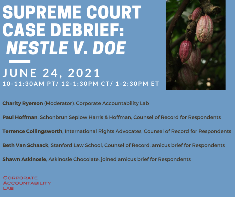 Supreme Court Debrief: Nestle v. Doe Decision