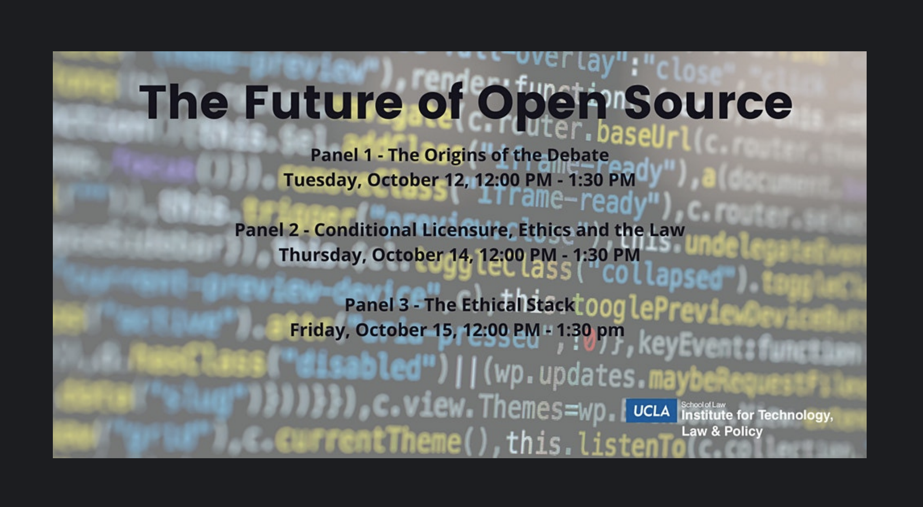 Panel Series: The Future of Open Source