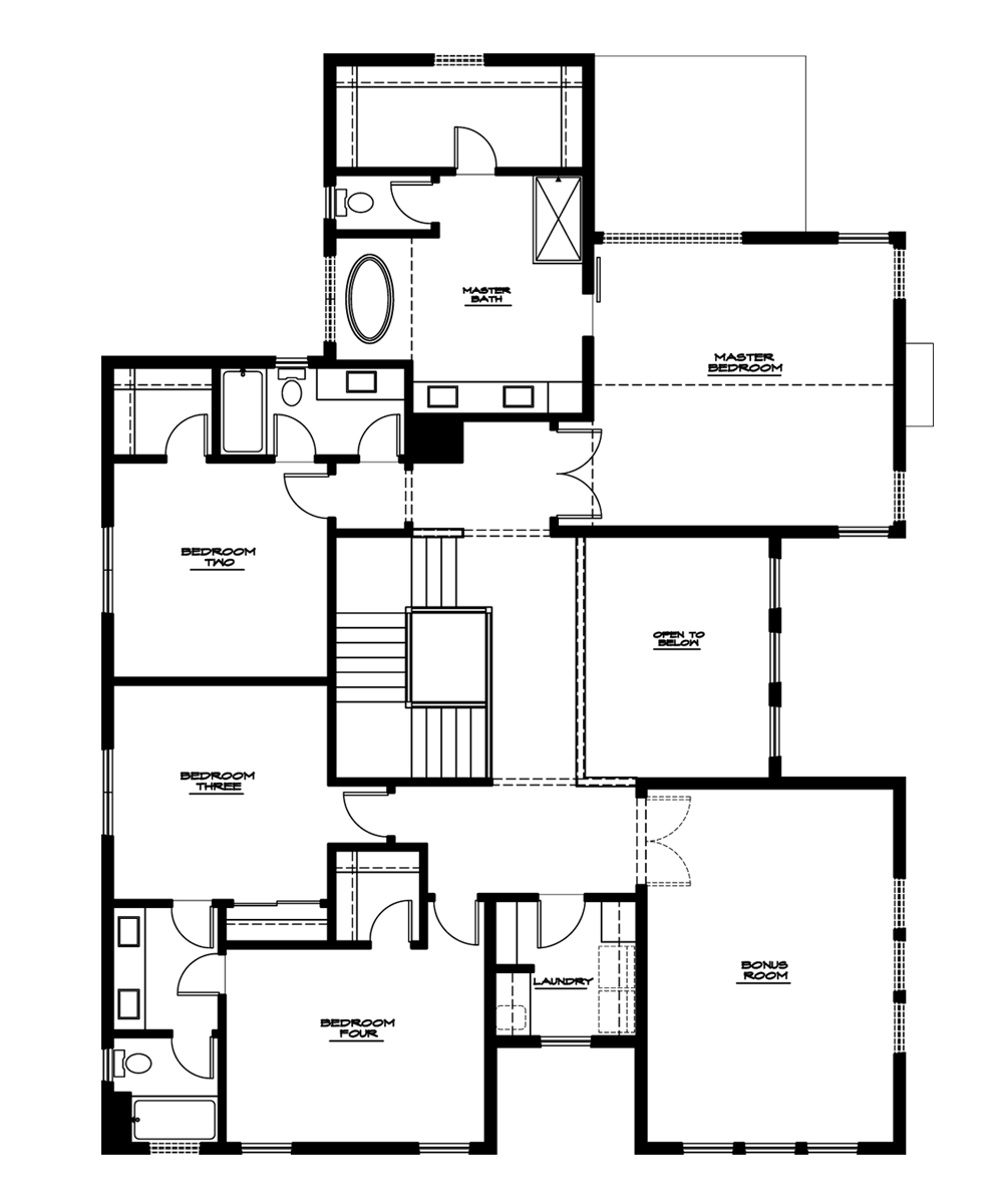 Hawthorne Plan—Upper Floor