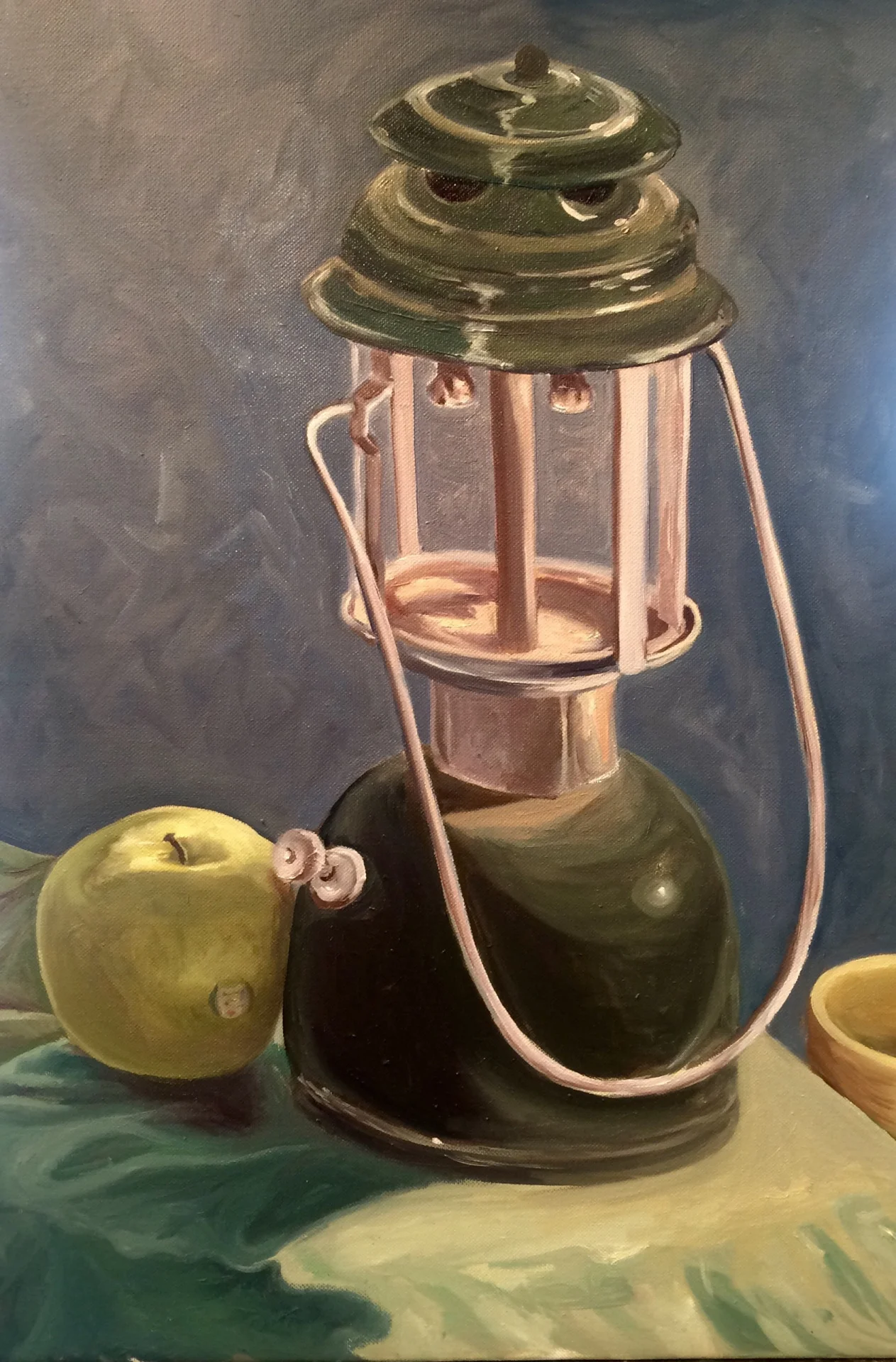 Still Life in Green 2016. Oil on canvas. 24 x 30. 