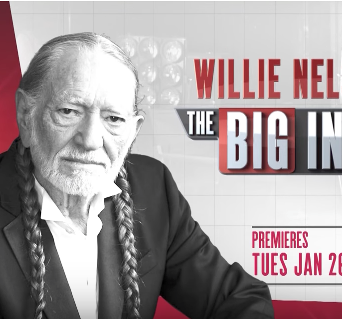 Willie Nelson with Dan Rather