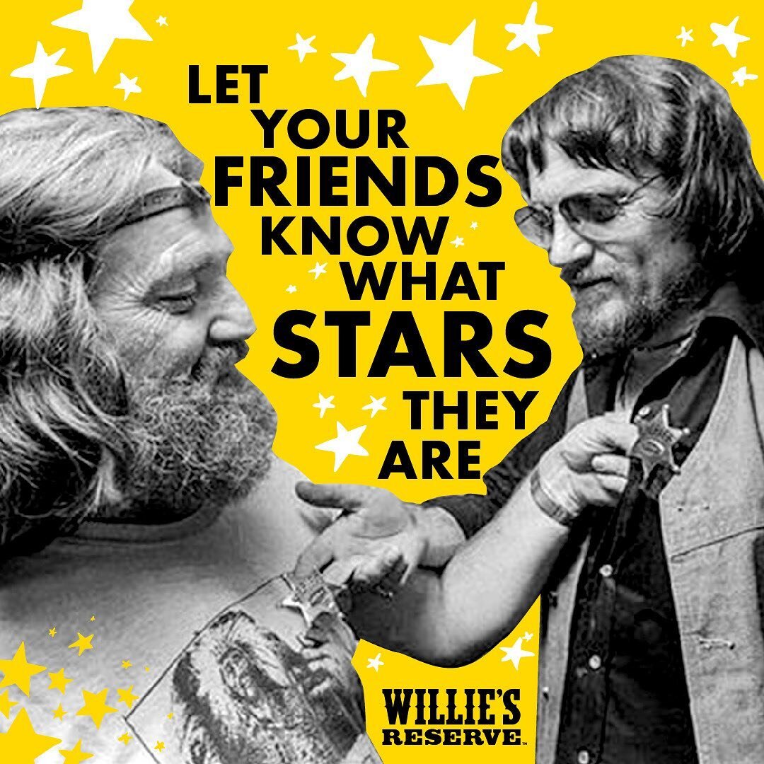 Thankful the stars aligned to bring us great friends far and wide. Today only deals on merchandise on our @manheadmerch site for International Friendship Day! Check it out now! #LinkInBio #williesreserve #willienelson #friends #internationalfriendshi