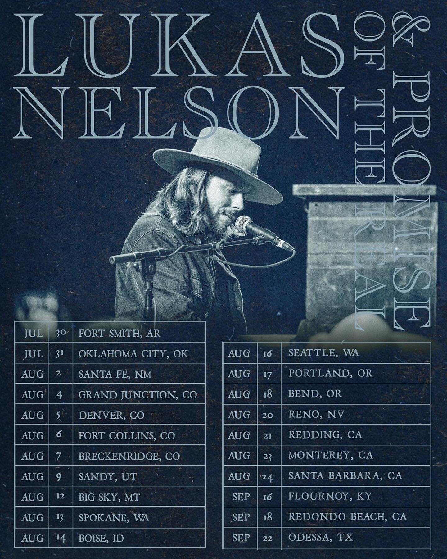 Rocky Mountain Colorado High with Lukas Nelson and Promise of the real starts tonight in Grand Junction, tomorrow in Denver @ogdentheatre , Saturday in Ft. Collins @aggietheatre , Sunday in Breckinridge! Who&rsquo;s ready?! 
🔄 @lukasnelsonofficial
T