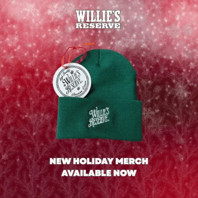 On the road again&hellip; to the holiday season! 🎄🎶 Make spirits high and cozy up country style, Willie&rsquo;d be proud of this new drop. Limited edition, holiday ready, and crafted for all you high spirited gift givers. Link in bio.