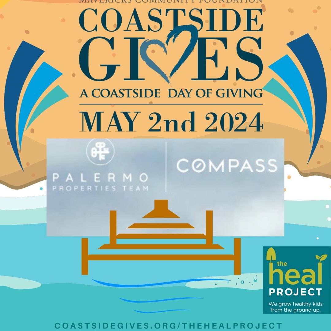Thank you Palermo Property Team for sponsoring Coastside Gives!  From Montara to Pescadero, Coastside Gives brings our communities together as one, raising funds and awareness for the local nonprofits that make our region strong.
#thehealprojectusa #