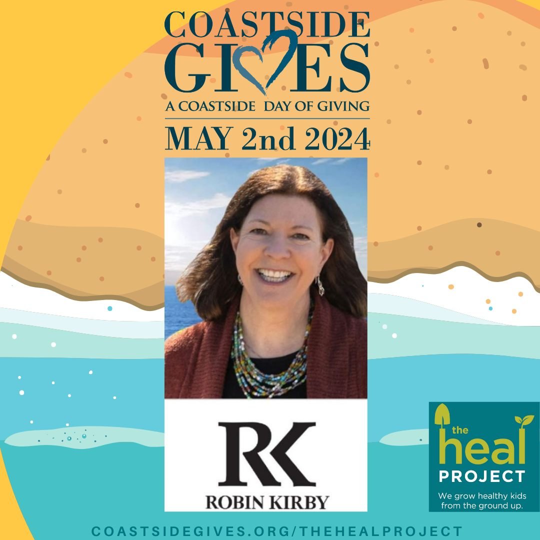 Thank you, Robin Kirby Realty, for sponsoring Coastside Gives, the coastside day of giving. We so appreciate what you do for our community. 

Early giving is open now until midnight on Thursday, May 2. Donate today to support The HEAL Project and all