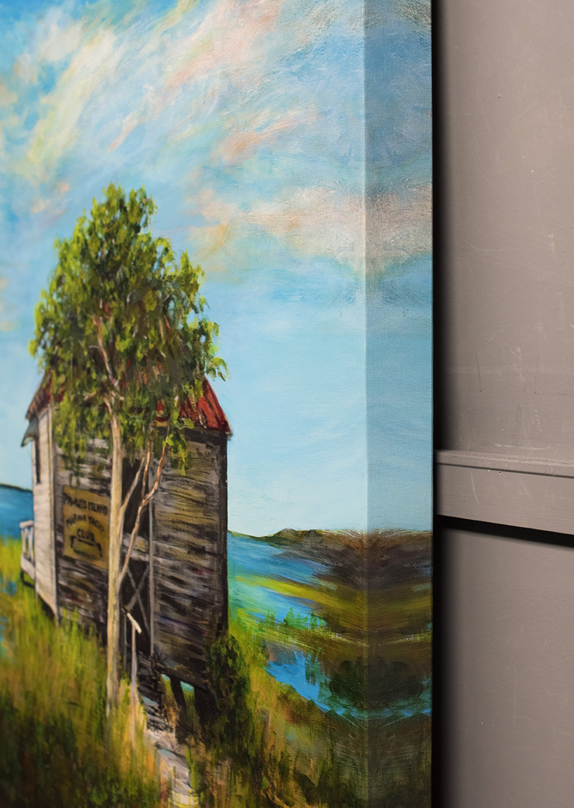 Giclee Print shown with Canvas Wrap