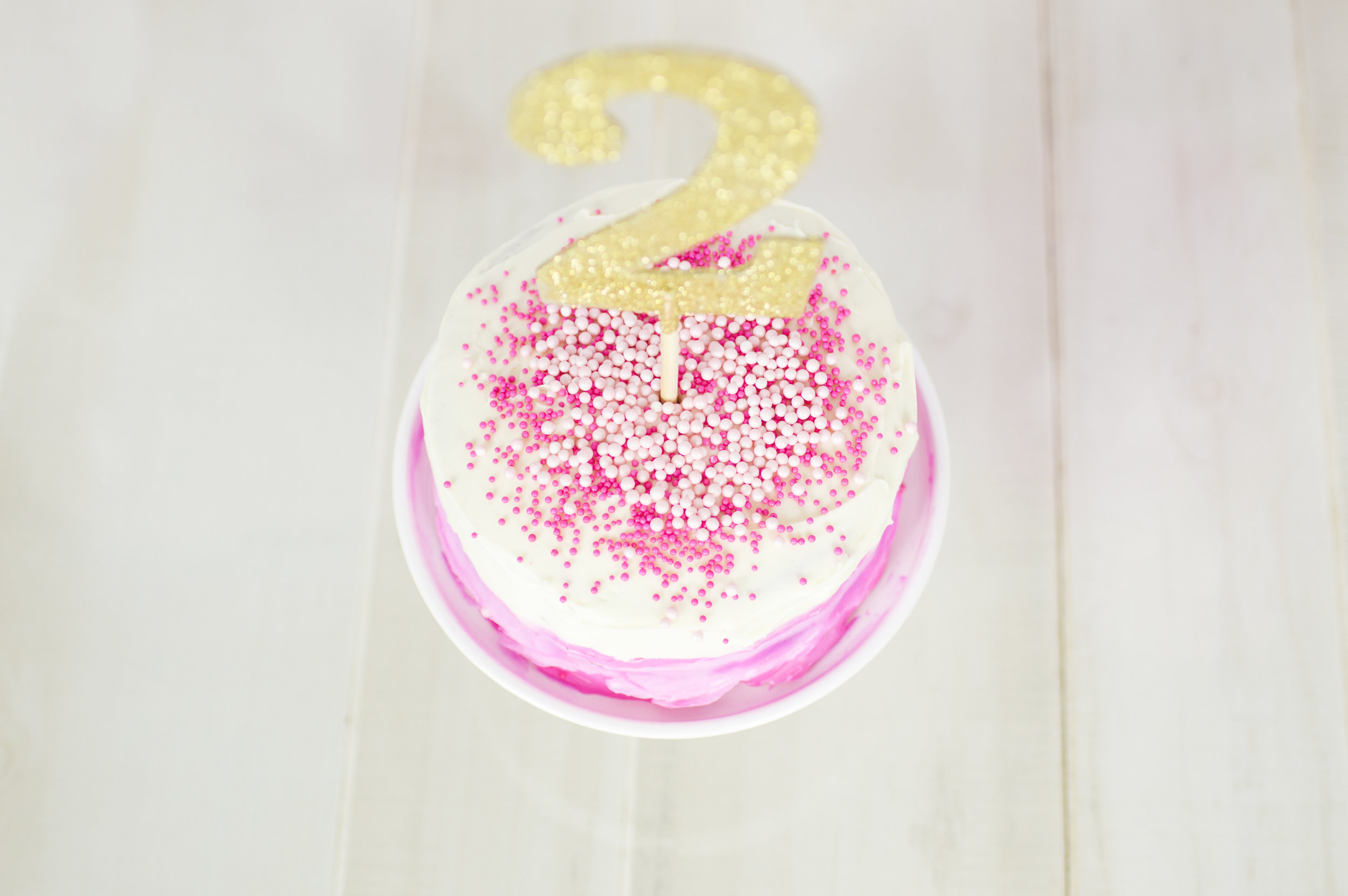 Little Girl Cake Smash Photo