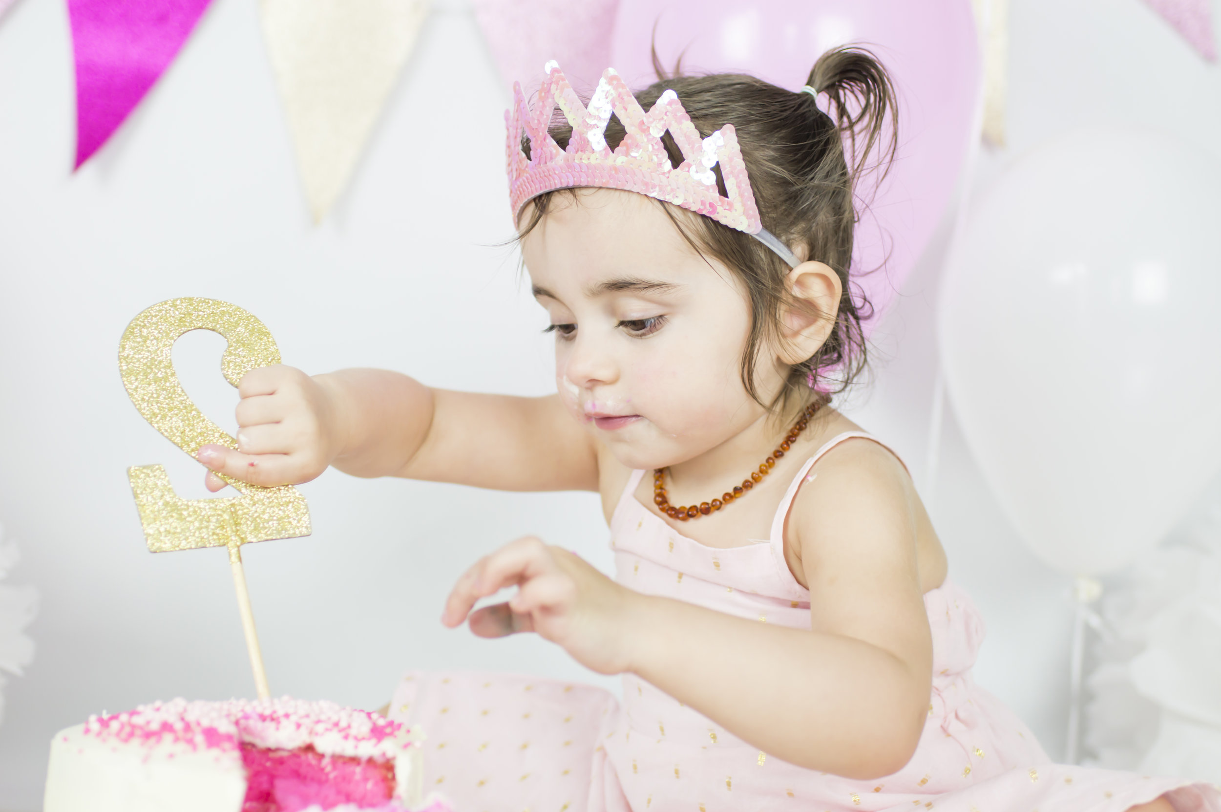 Little Girl Cake Smash