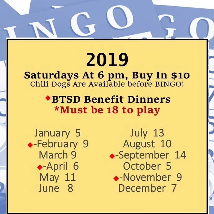 Enjoy Beef Stew with Almost Last Bingo Night in 2019