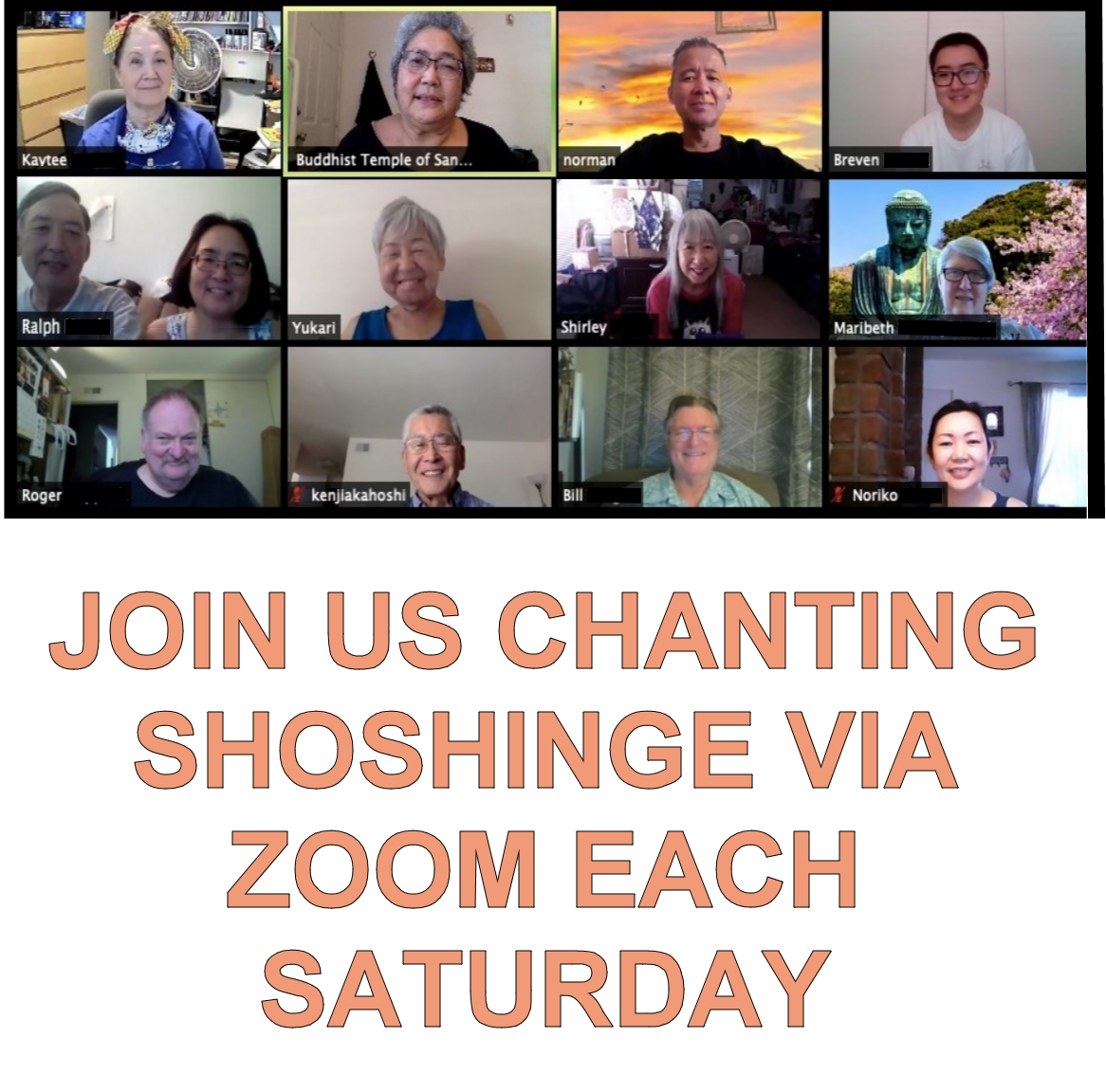 Weekly Chanting to Be Offered on Zoom