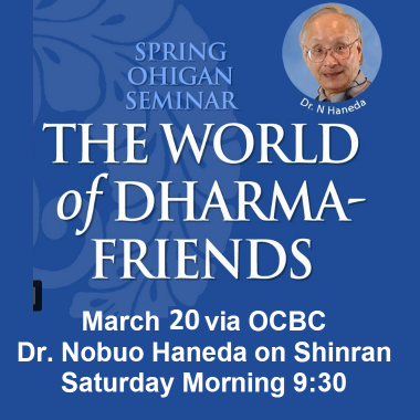Ohigan Lecture on the Pure Land and Shinran, March 20