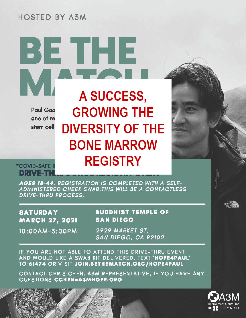 Our Bone Marrow Registry Drive Was a Success -- Thanks to You